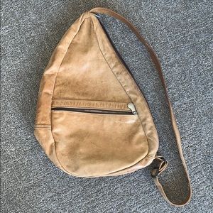 Tan/Brown Leather Ameribag Backpack